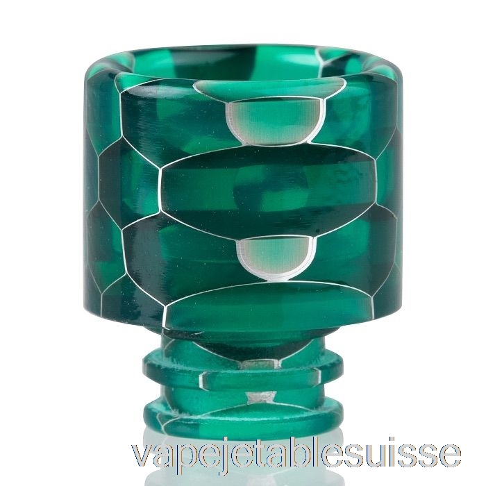Vape Suisse 510 Drip Tip En Résine Peau De Serpent Vert